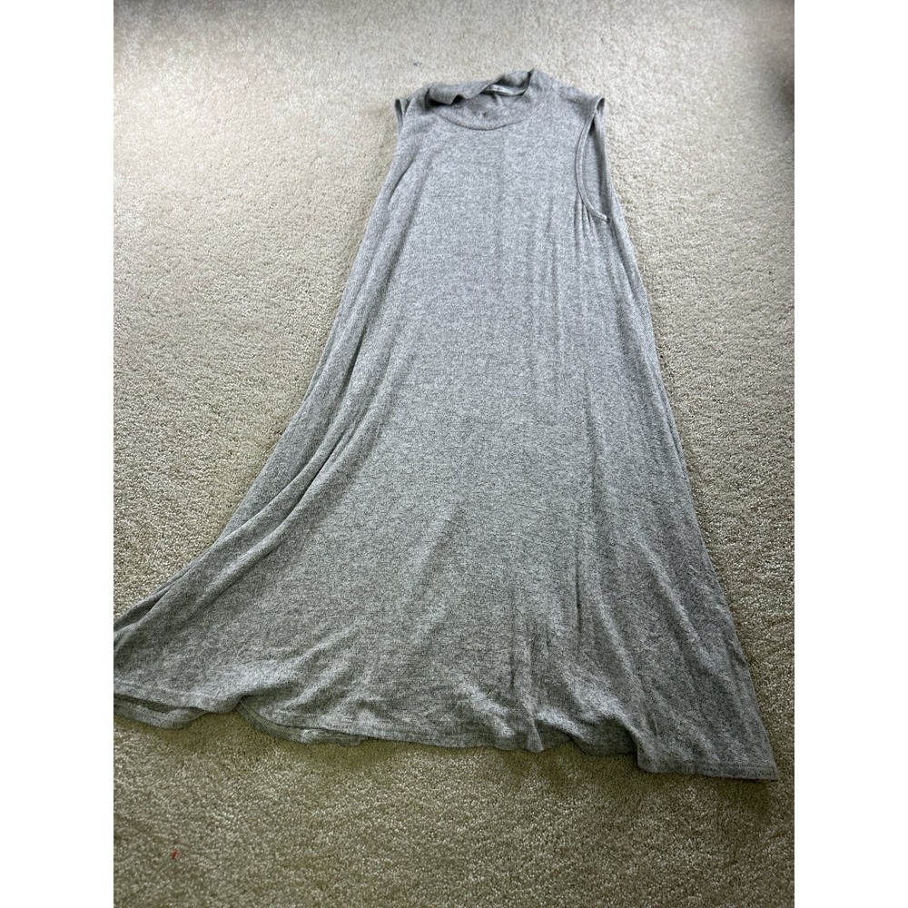 Acemi Women's Gray‎ Sleeveless Maxi Dress Small Rayon Blend
